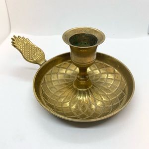 Vintage Pineapple Brass Candle Holder  India
